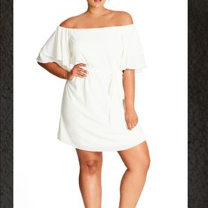 City Chic - Juliet Off the Shoulder Shift Dress-